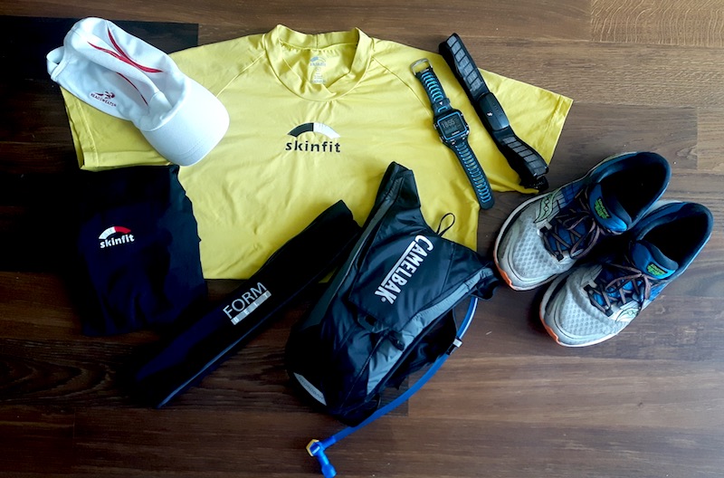 Laufsportausrüstung Und Marathonläufer-Mannkleidungskleidungsstück